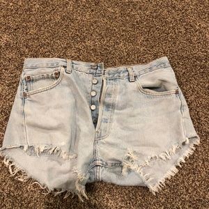 denim shorts